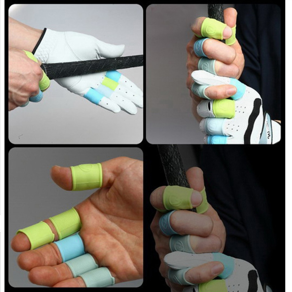 Golf Gloves Splint Guard Protector Support Basketball Sports Aid Arthritis Band Wraps Finger equipment Gray M - Image 2