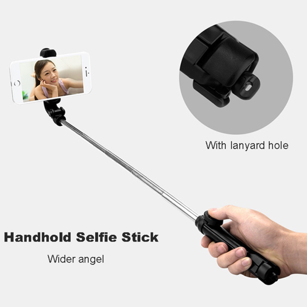 Xt10 Selfie Stick Wireless Bluetooth Tripod With Remote Control Monopod Shutter XT10 Stick-White - Image 3