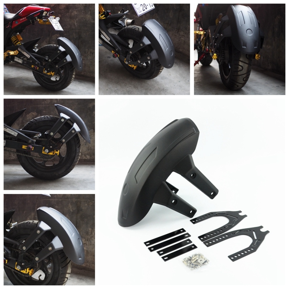 Plastic Motorcycle Rear Mudguard Splash Guard for MSX125 black - Image 3