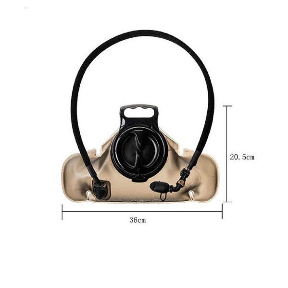 Outdoor Sports Water Bag TPU Material 2L Foldable Durable Liner Riding Sac dark brown - Image 2