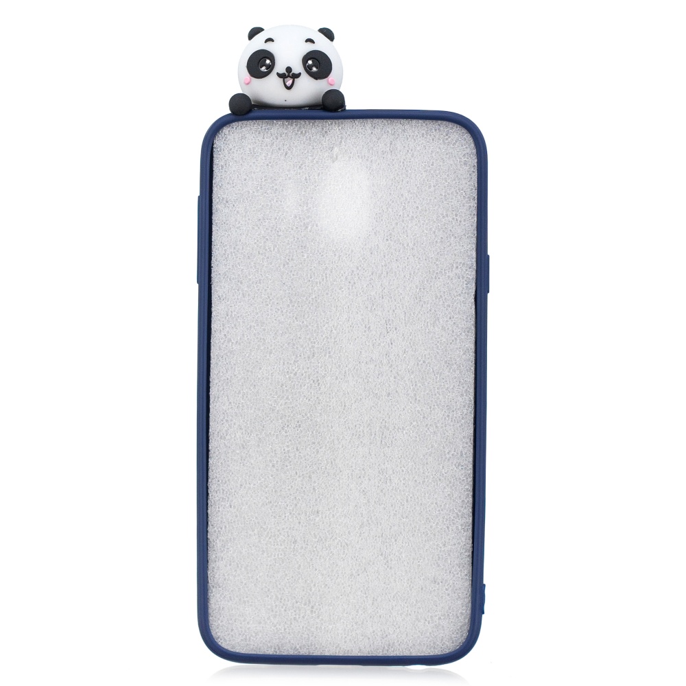 For Samsung J4 2018/J4 Plus Phone Case 3D Cartoon Panda Bamboo Cellphone Back Shell Shockproof Smartphone Cover Light blue - Image 3