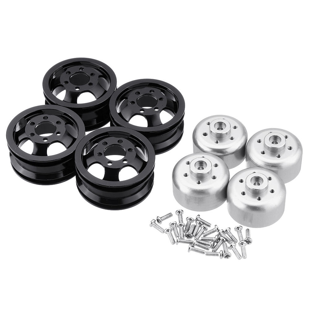 Metal Upgraded RC Car Wheel Hub for 1/16 WPL B14 B16 B24 C14 C24 B36 JJRC MN Model Vehicle Silver - Image 3