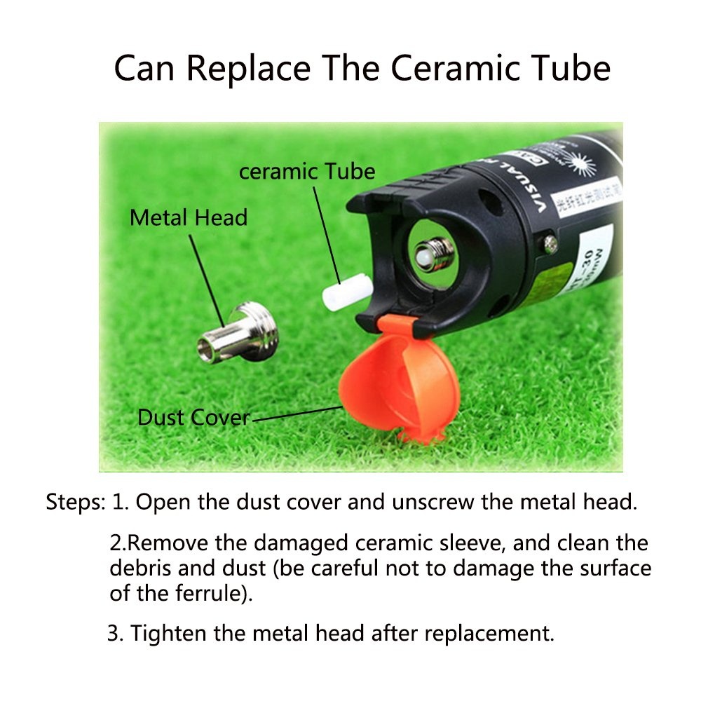 Optical Fiber Visual Fault Locator Optic Cable Tester Meter Red Light Pen with 2.5mm Universal Connector for FC/SC / ST 30km test pen - Image 3