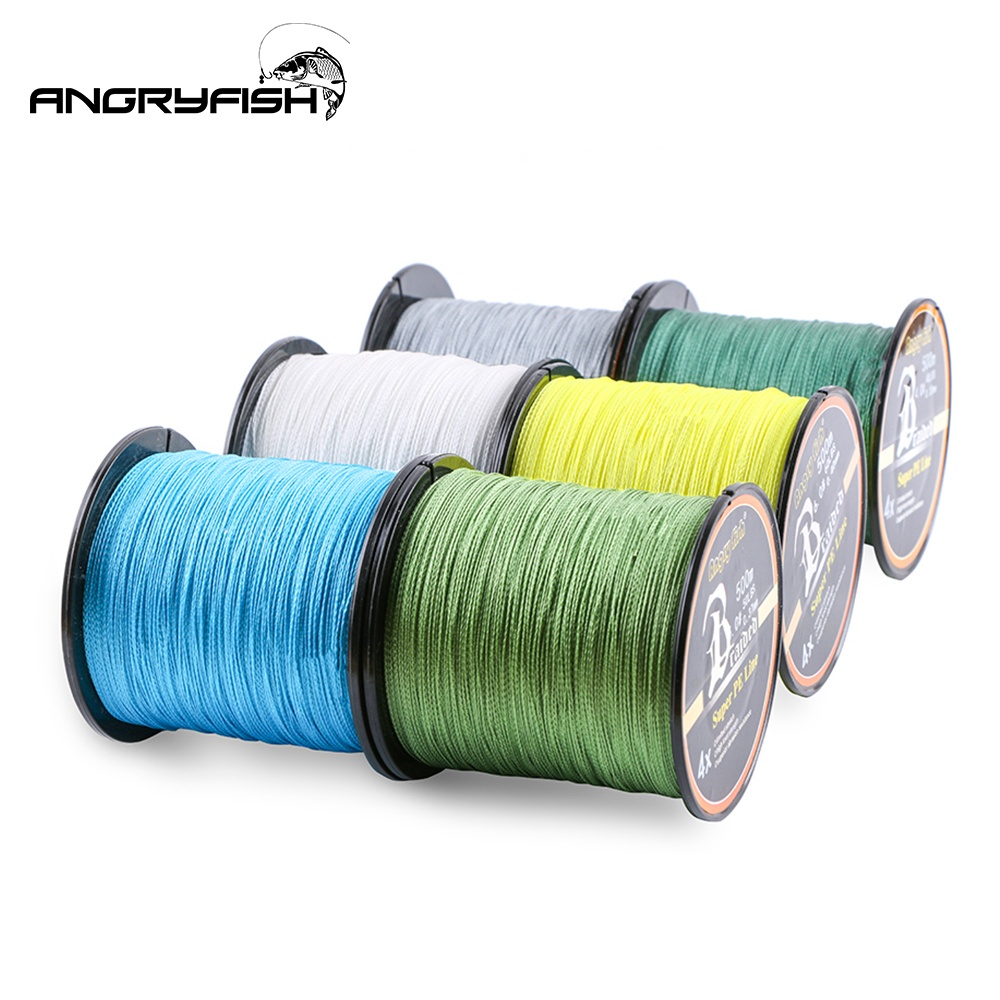 Strong 500m/547yds 4braid Solid Color Braided Fish Line - White 0.26mm-30lb - Image 3