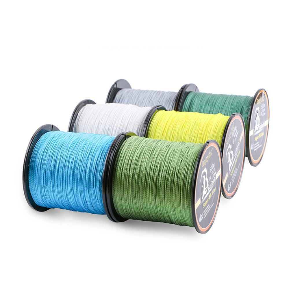 Advanced 500m/547yds 4braid Solid Color Strong Braided Fish Line - Yellow 0.12mm-15lb - Image 2