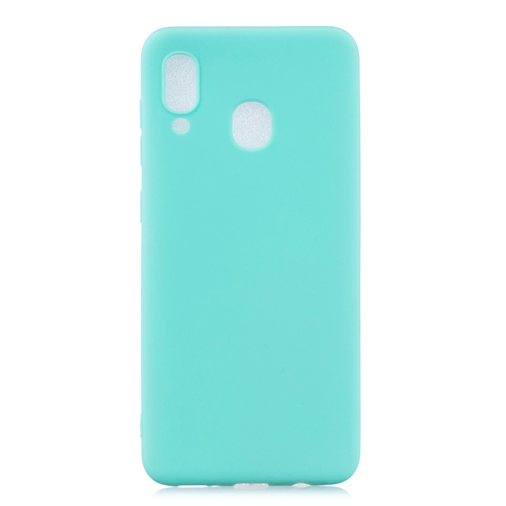 For HUAWEI Y9 2019 Lovely Candy Color Matte TPU Anti-scratch Non-slip Protective Cover Back Case Light blue - Image 3