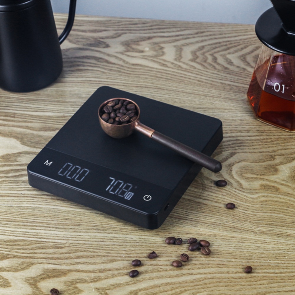 Digital Coffee Scales with Timer USB Rechargeable High-Precision High-Definition Night Vision Espresso Scale 2kg/0.1 - Image 3