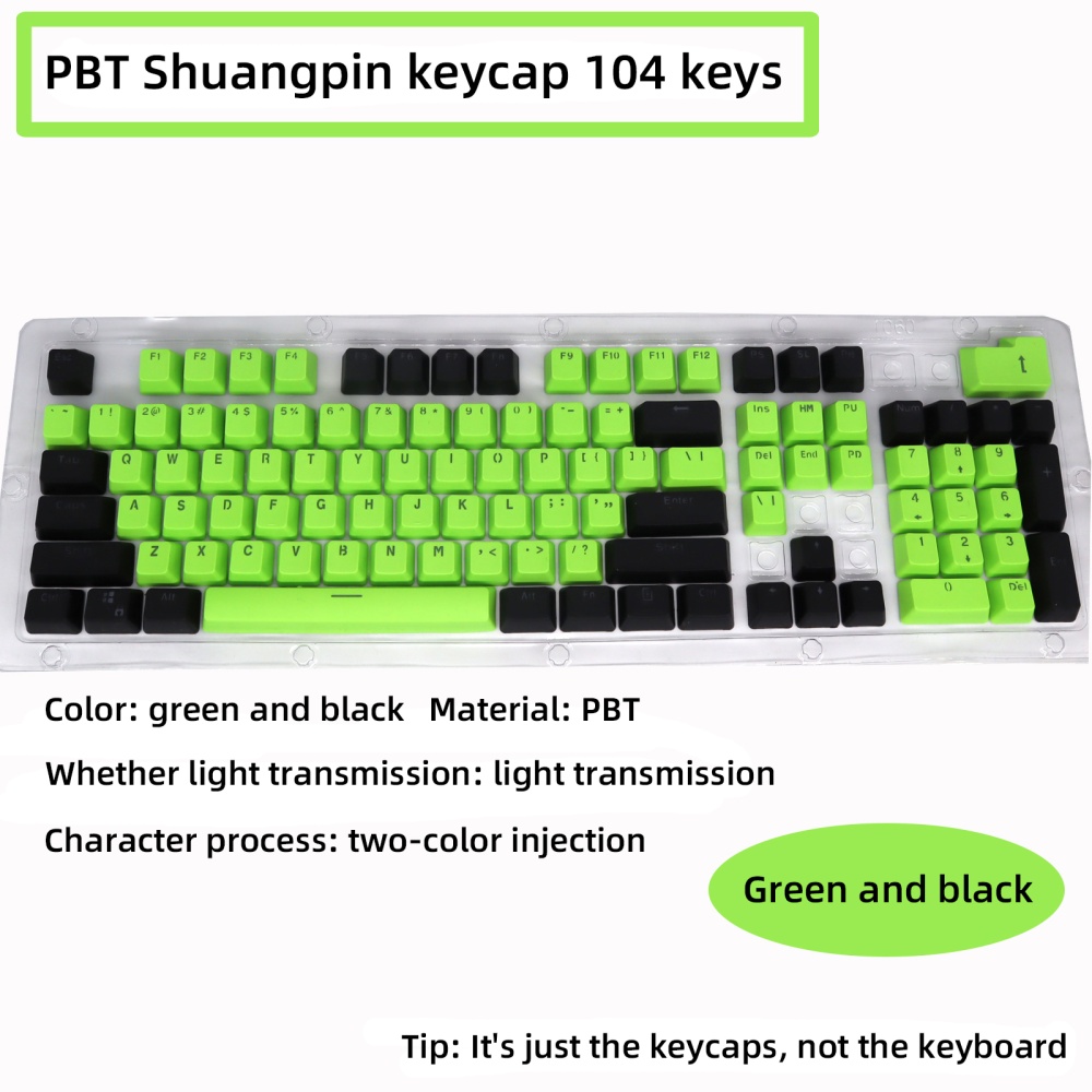 Keys PBT Double Color Mechanical Keyboard Backlight Keycap Universal Column Pink - Image 2