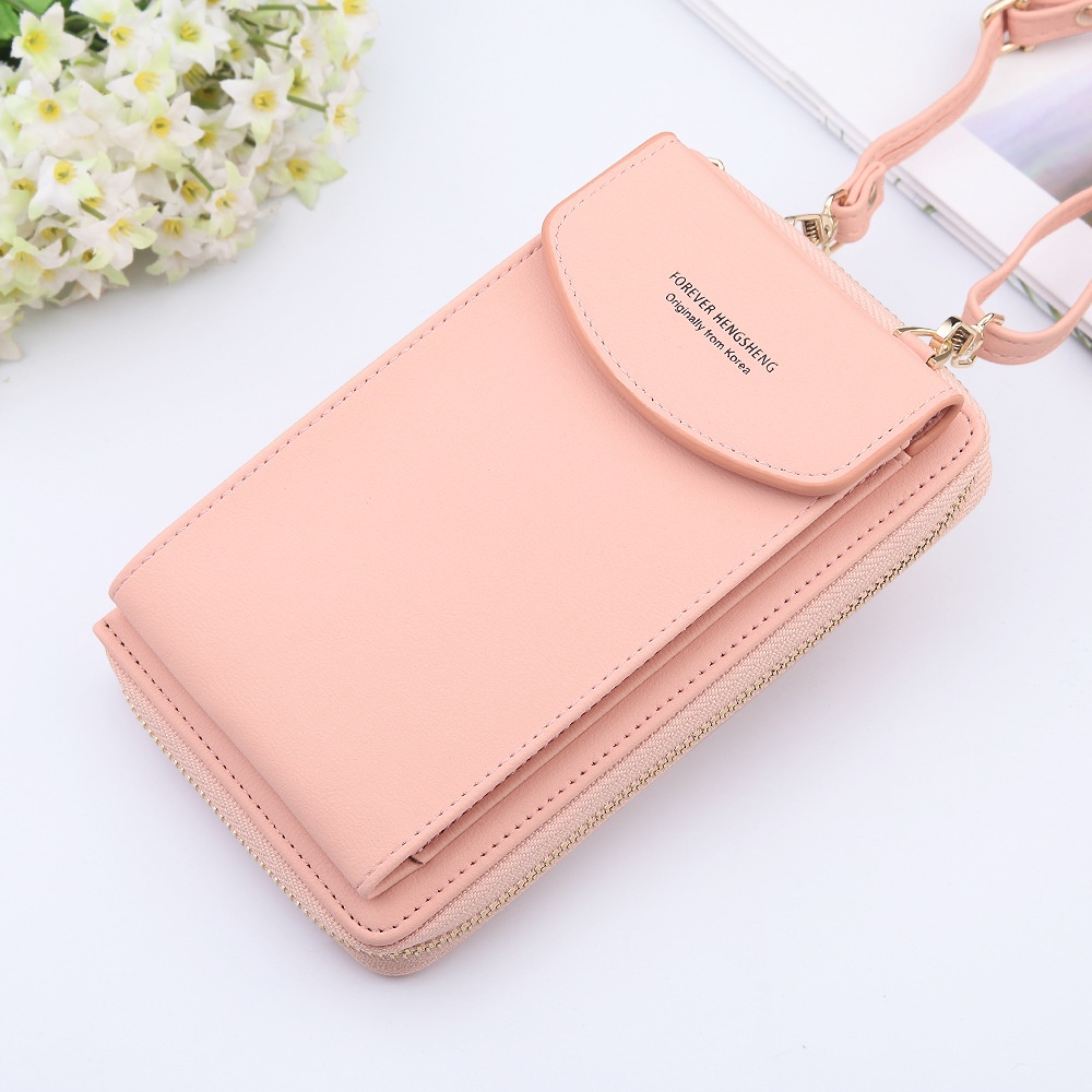 Women Cell Phone Purse Card Holders Zipper Handbag Messenger Shoulder Straps Bag - Image 2