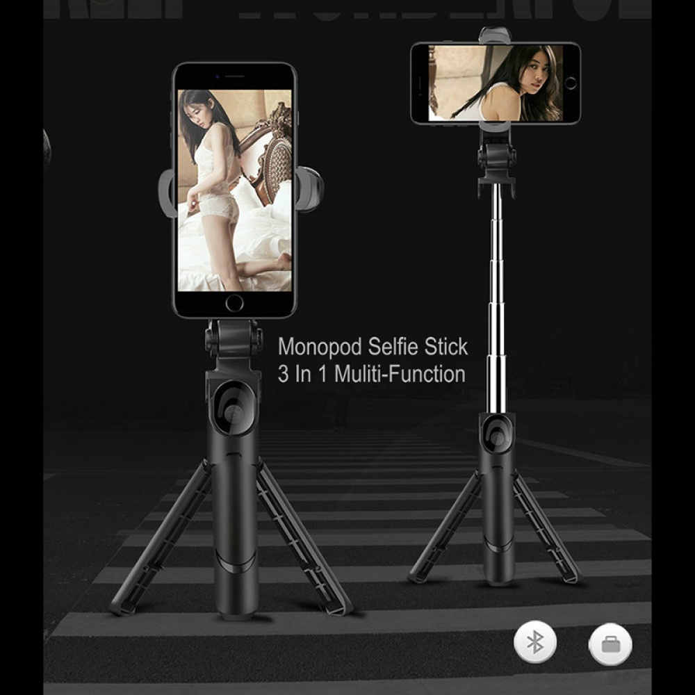 Xt09 Tripod Selfie Stick Bluetooth Live Mobile Phone Holder white - Image 3