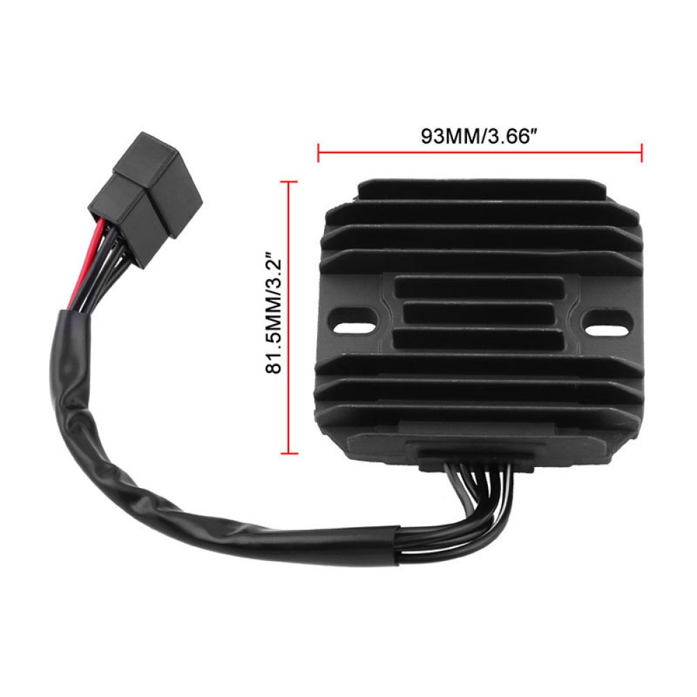 Motorcycle Metal Voltage Regulator Rectifier Motorbike LT-F500F For Suzuki black - Image 3