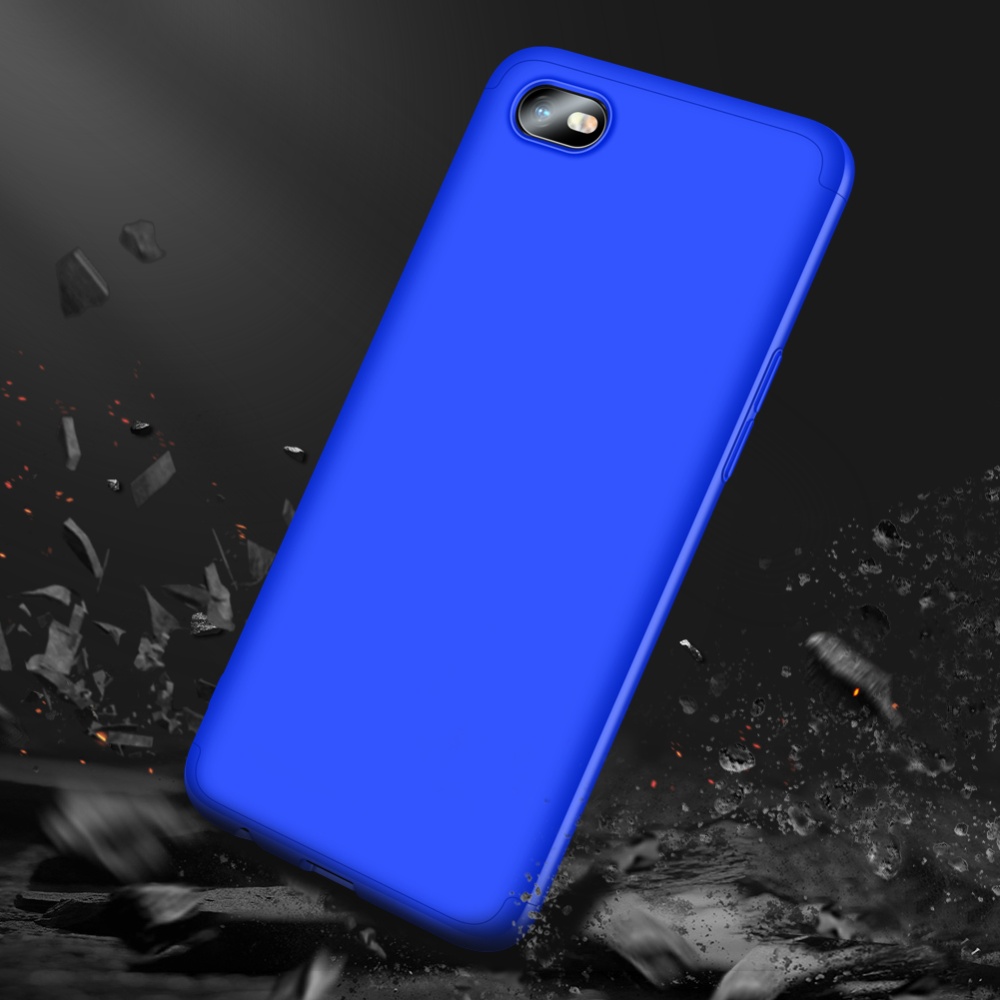 For OPPO Realme C2 Ultra Slim PC Back Cover Non-slip Shockproof 360 Degree Full Protective Case blue - Image 3