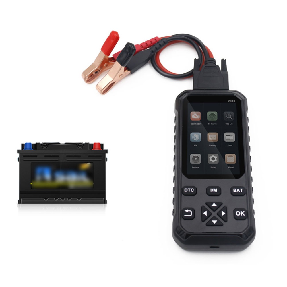 Car Obd2 Scanner Fault Diagnostic Tool Code Reader Hd Display Automobile Analyzer Black - Image 2