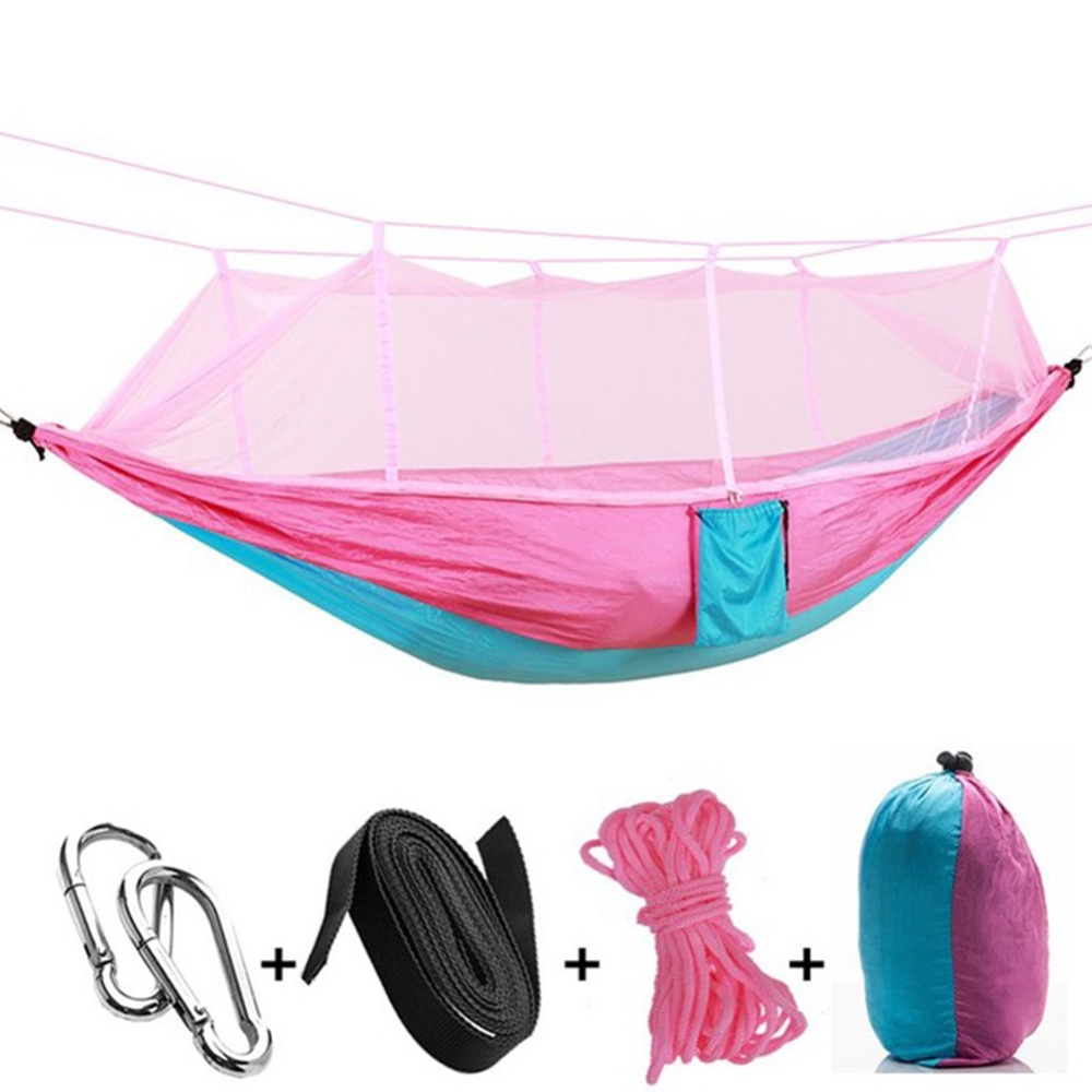 Outdoor Camping Hammock Anti-rollover Swing With Binding Ropes For Patio Porch Garden Backyard - Image 2