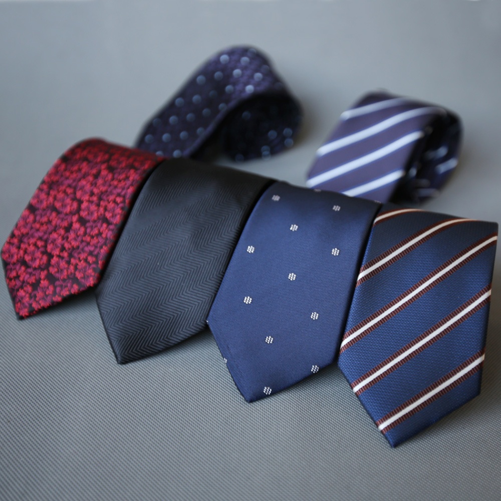 Men's Wedding Polyester Tie 7cm Necktie for Party Business QLD-005 - Image 2