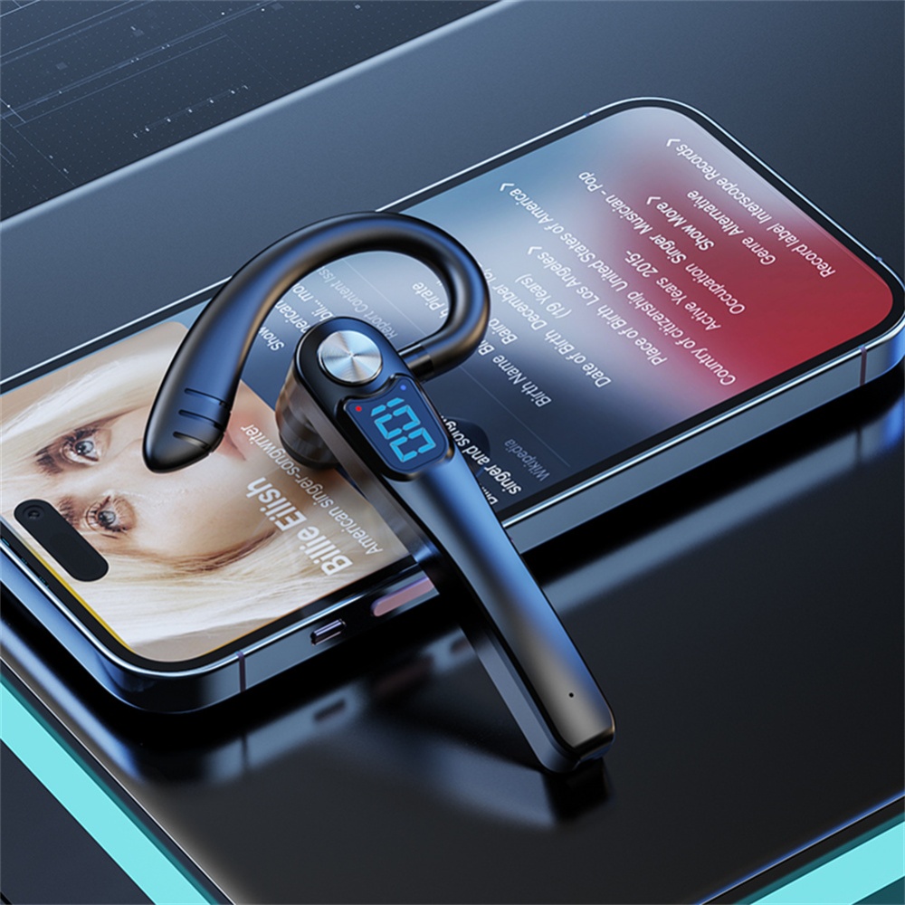 X7 Bluetooth Headset With Replaceable Battery Power Display Voice Control Driving Business Earphone - Image 3