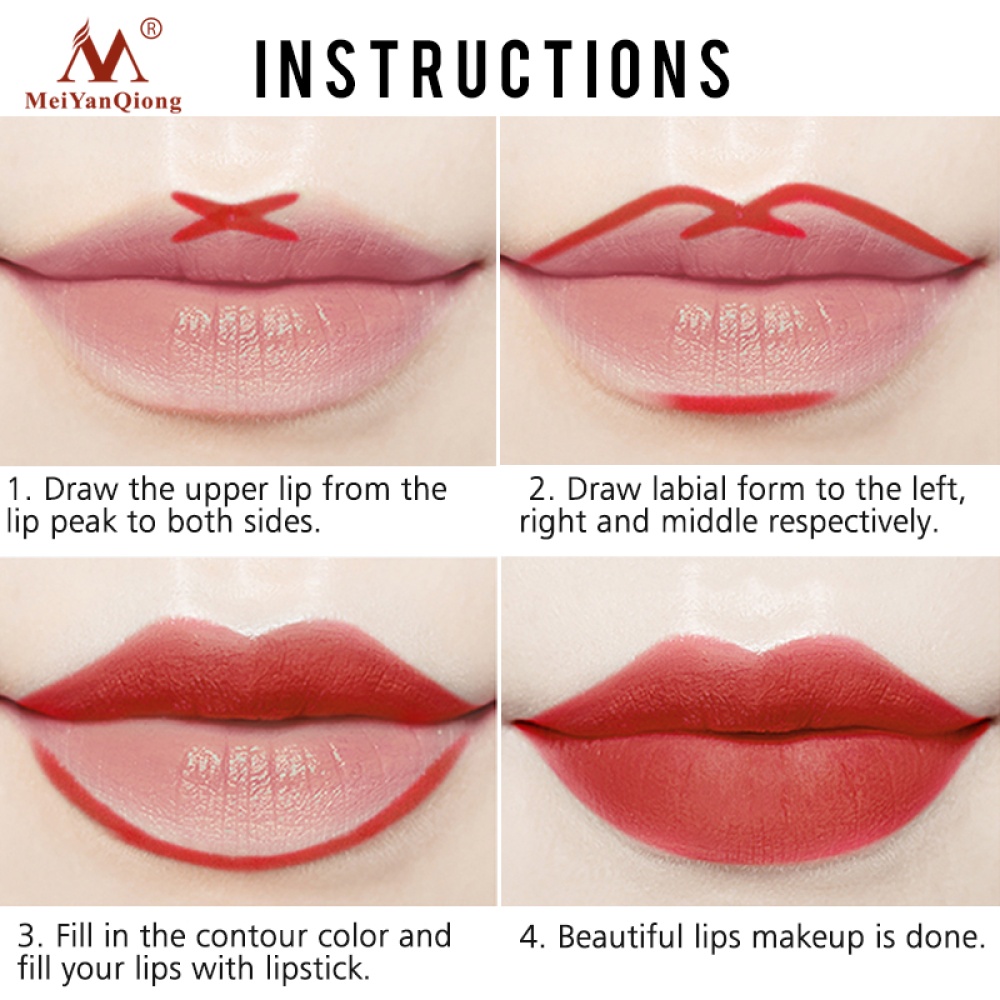 Lip Makeup Non-stick Cup Lipstick Gloss Lasting Moisturizing Waterproof Matte Glaze M02 - Image 2