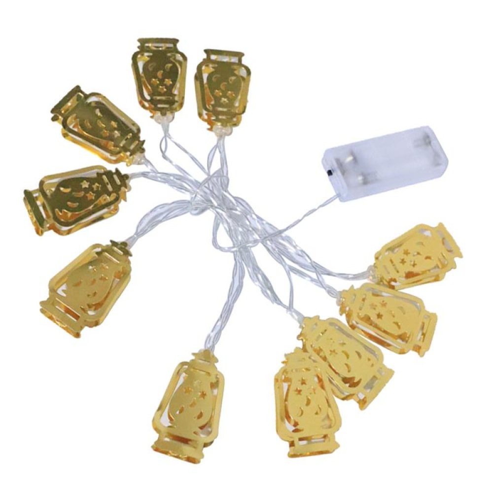 10-LEDs String Lights Muslim Ramadan Decorative Lamp for Festival Party Warm White - Image 3