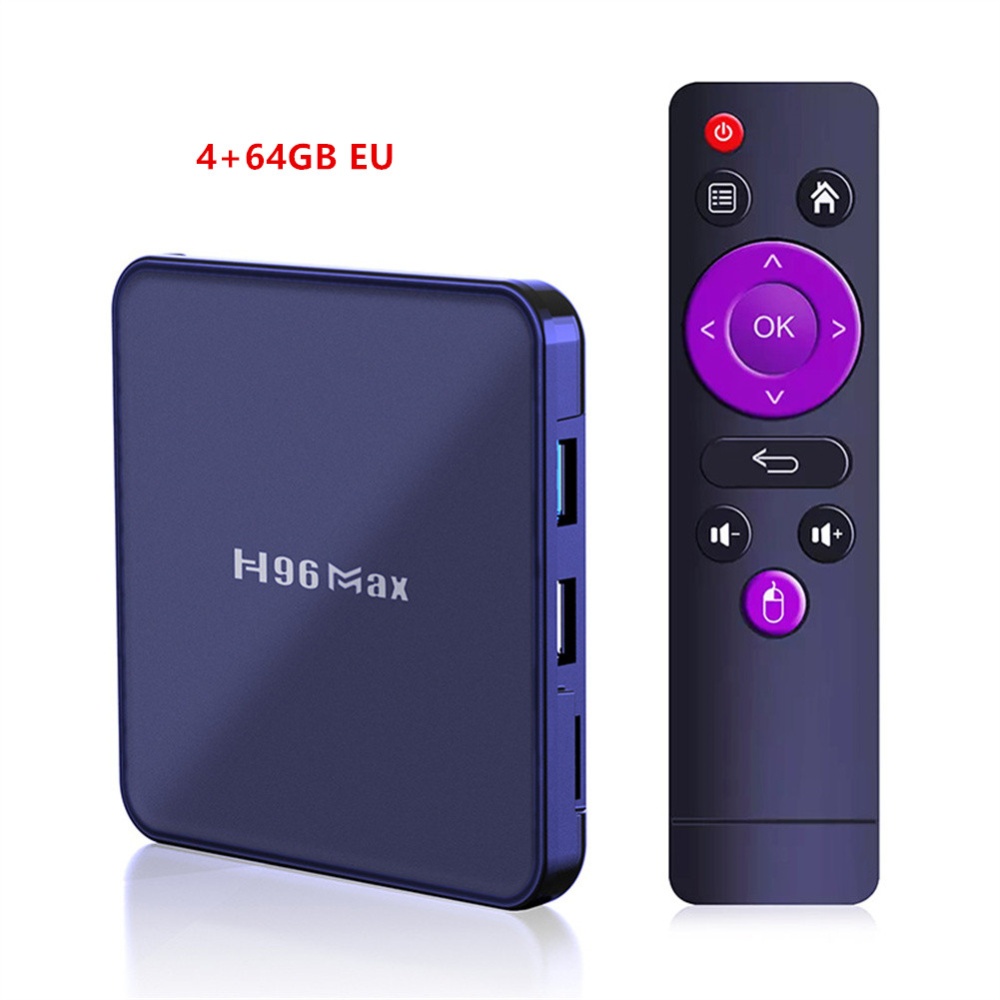 H96 Max V12 Set-top Box android 12.0 Rk3318 5GWiFi Dual-band Tv Player with RC - Image 4