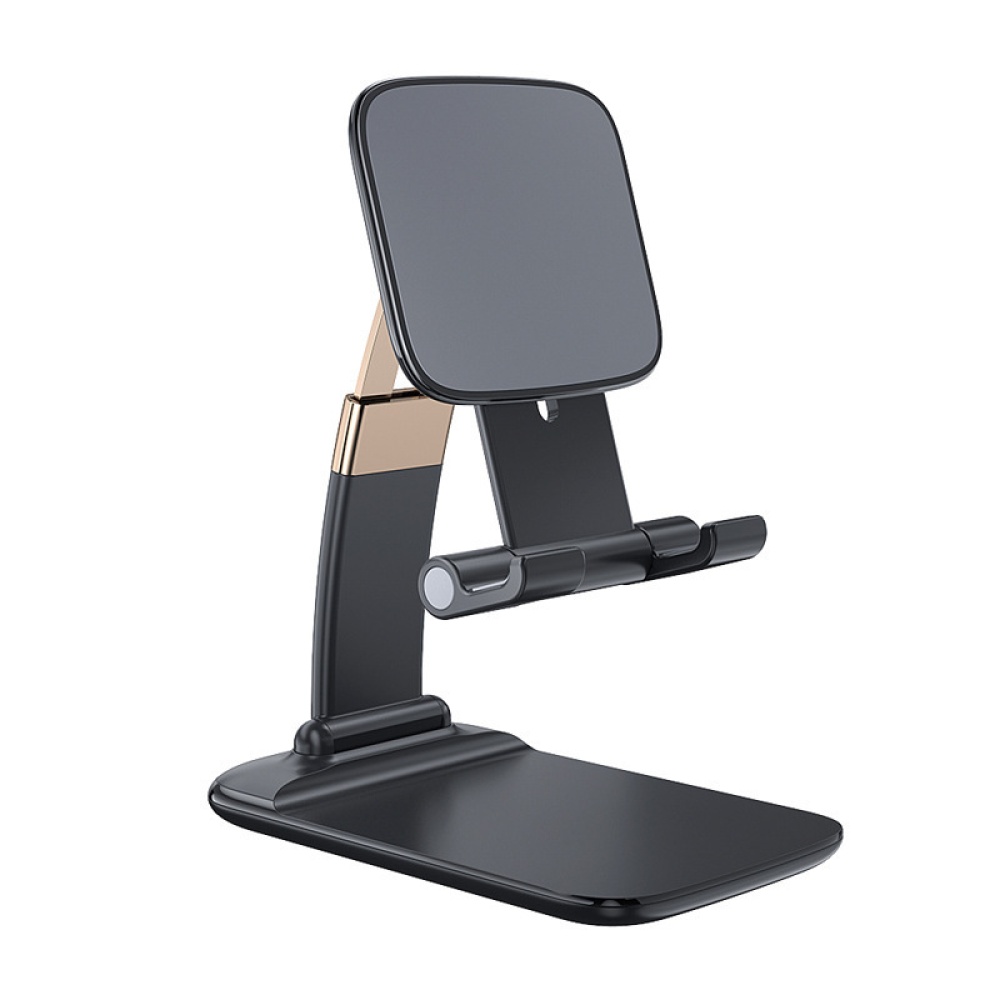 Multifunctional Lazy Phone Holder Aluminum Alloy Desktop Stand Foldable Holder, Lift Tablet Computer Telescopic White_Metal style - Image 3