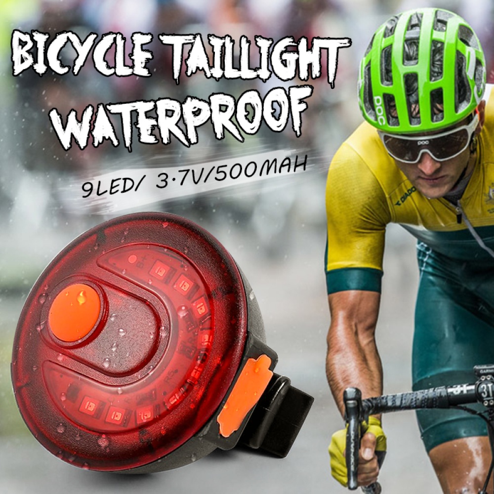 Bicycle Taillights USB Rechargeable 9 LED Safety Warning Lights Bike taillight - Image 2