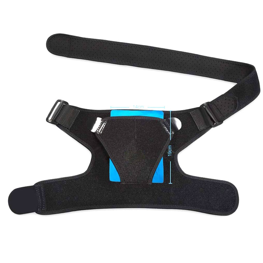 Sport Bandage Shoulder Proterction Adjustable Belt Protector black - Image 2