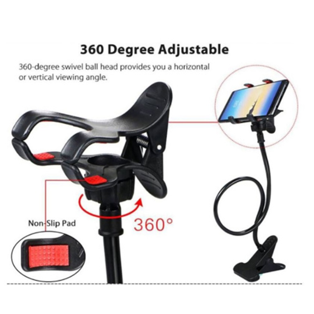 Mobile Phone Stand Universal 360 Rotate Holder Desktop Bed For Gps Random - Image 3