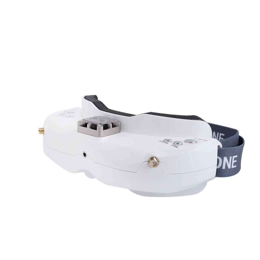 SKYZONE SKY02X 5.8Ghz 48CH Diversity FPV Goggles Support 2D/3D HDMI Head Tracking With Fan DVR Front Camera For RC Racing Drone White