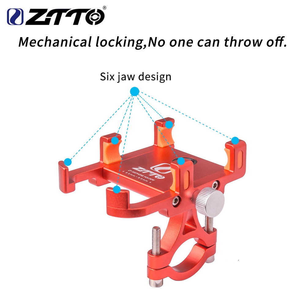 ZTTO Bicycle Aluminium Alloy Mobile Phone Bracket GPS Motorcycle Navigation Z82 black - Image 3