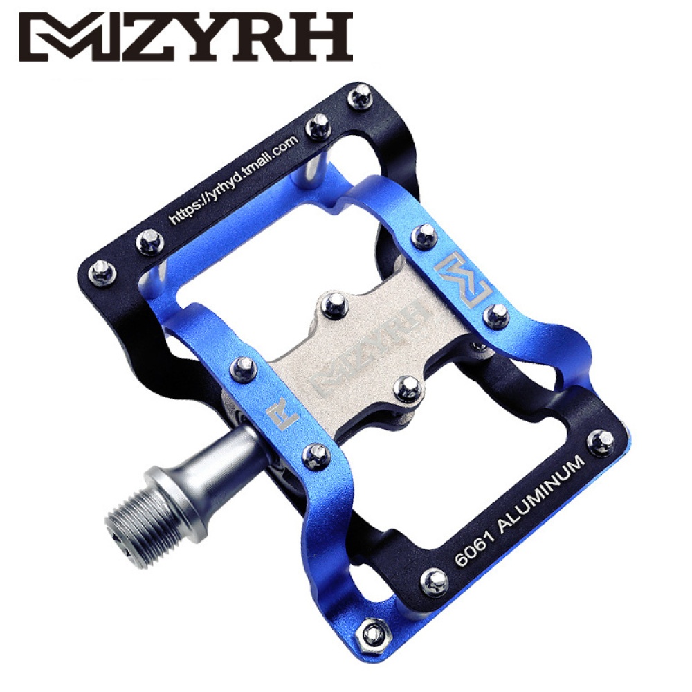 MZYRH Bicycle Pedals Ultralight Aluminum Cycling Sealed Bearing CNC Machined MTB Mountain Bike Accessories MZ-Y02 black silver_Universal dia - Image 2