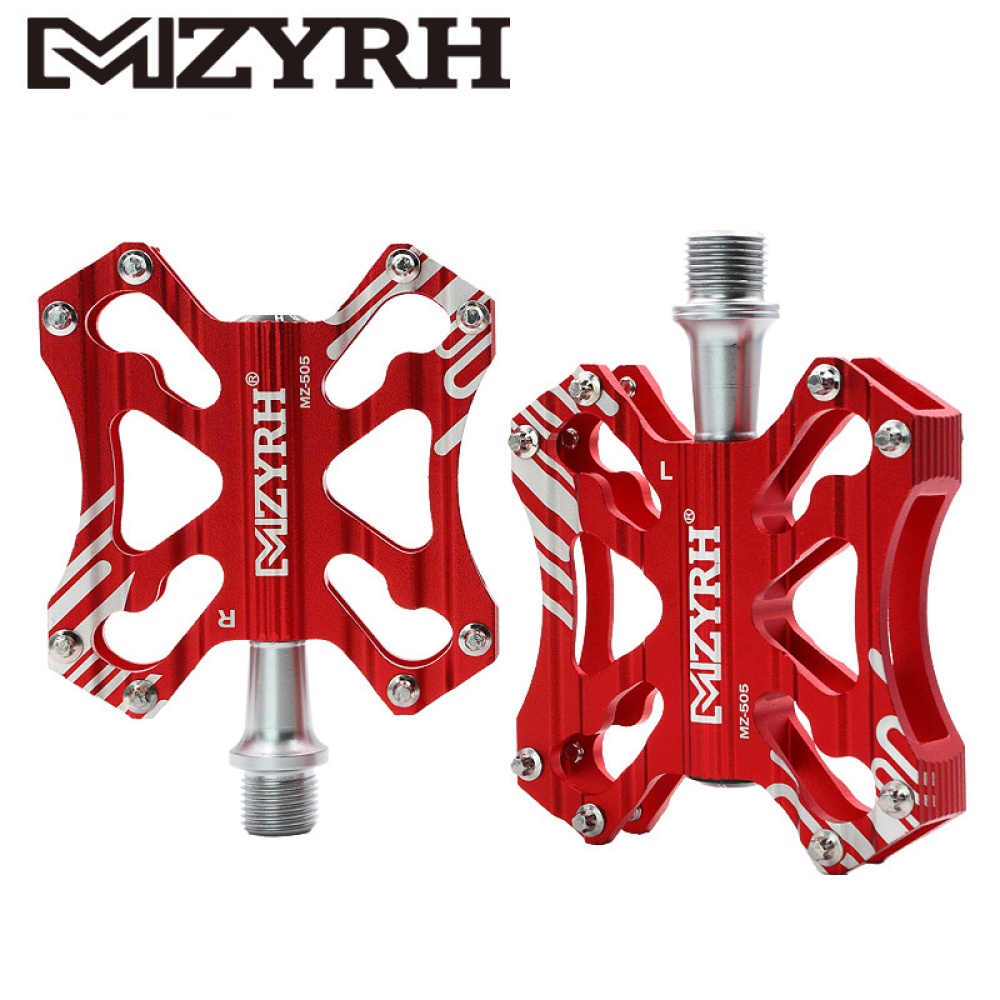 MZYRH Bicycle Aluminium Alloy Pedals Mountain Bike Bearing Super Light Cycling Parts Gold_Special size - Image 2