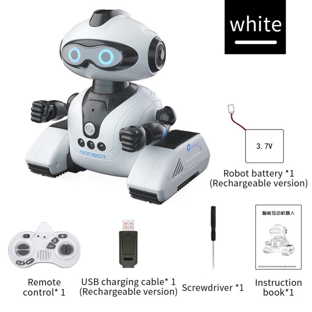 R22 Rc Robot Interlligent Interactive Cady Wish Programming Gesture Control Music Tough Gift For Kids White - Image 3