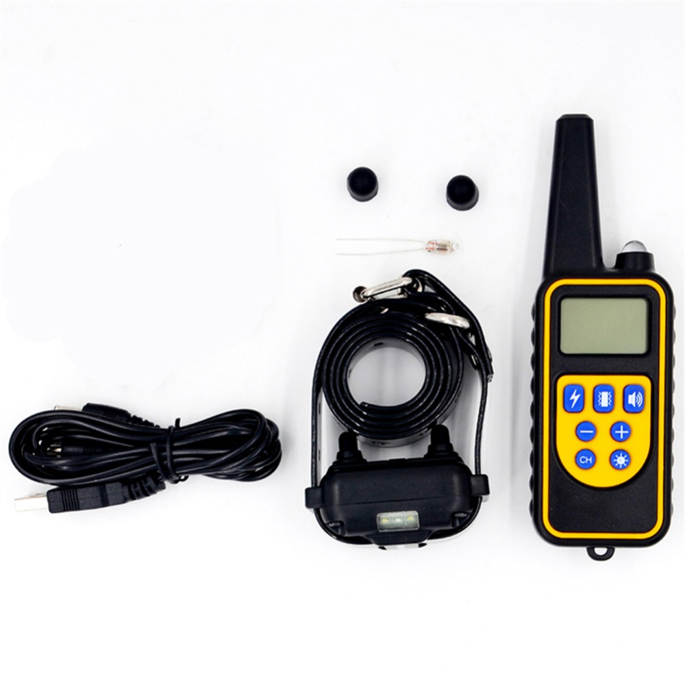 800m Electric Dog Training Collar with Remote Rechargeable Lcd Display Trainer Black 1 to 2 - Image 3