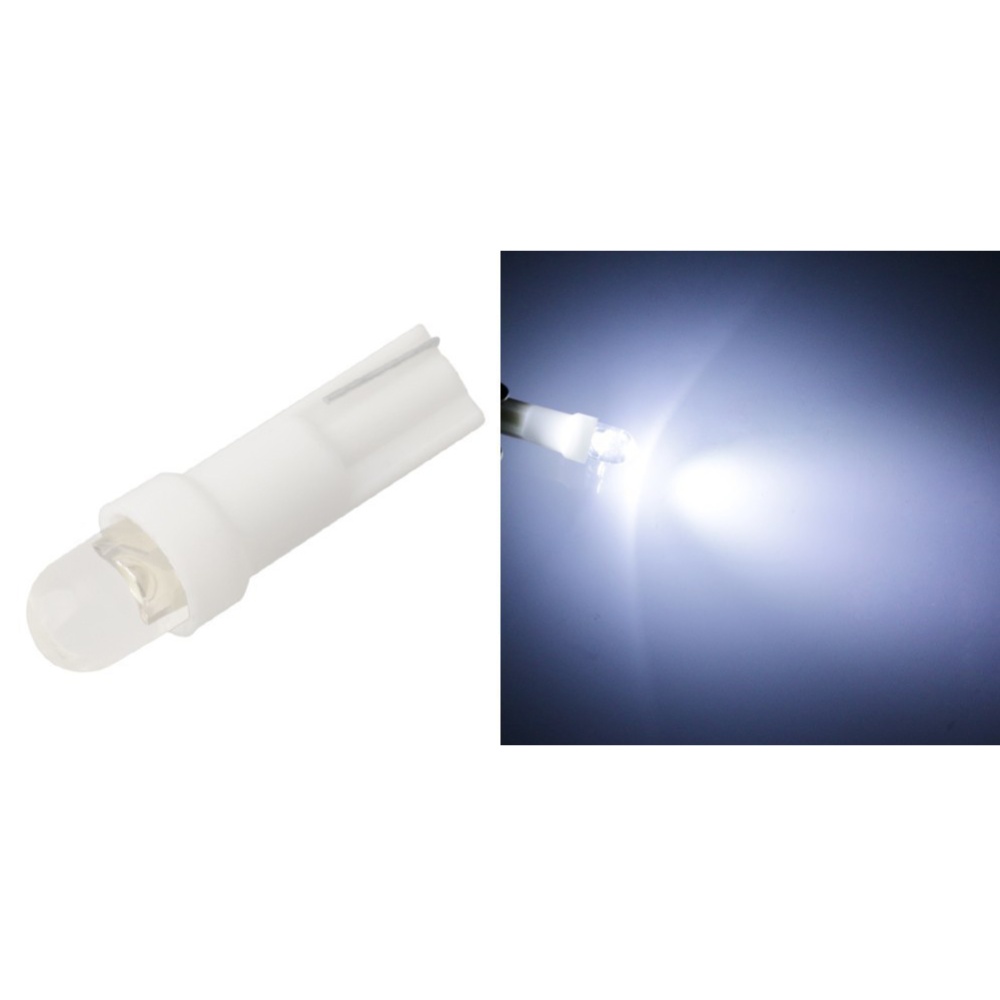 T5 COB Single Light 3D Astigmatism Car Led Bulb Ceramic Instrument Indicator White - Image 3