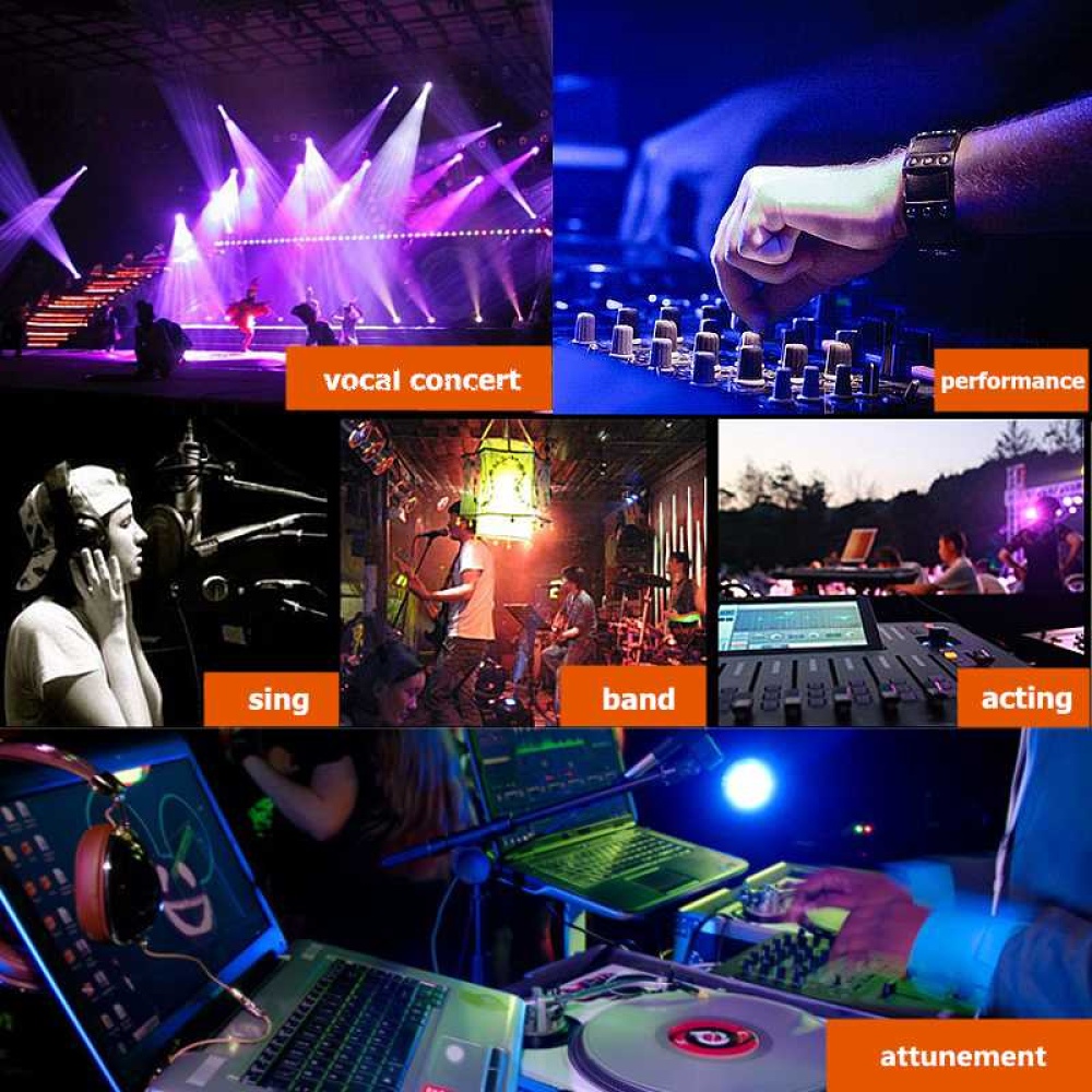 4 Channel USB DJ Mixer Controller Karaoke Mixing with Built-in Amplifier Metal Mezclador Console for KTV AU plug - Image 3