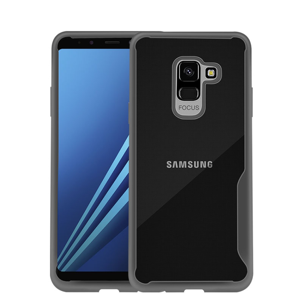 For Samsung A6 2018 Eurasia Edition Ultra Slim Translucent Back Cover Non-slip Shockproof TPU Full Protective Case Transparent White - Image 3