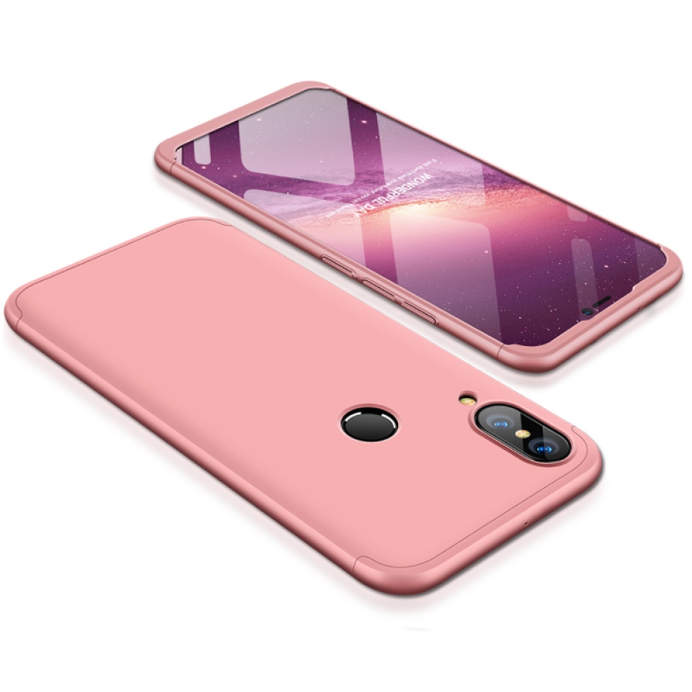 For HUAWEI P20 Lite/Nova 3E 3 in 1 Fashion Ultra Slim Full Protective Back Cover Rose gold - Image 3