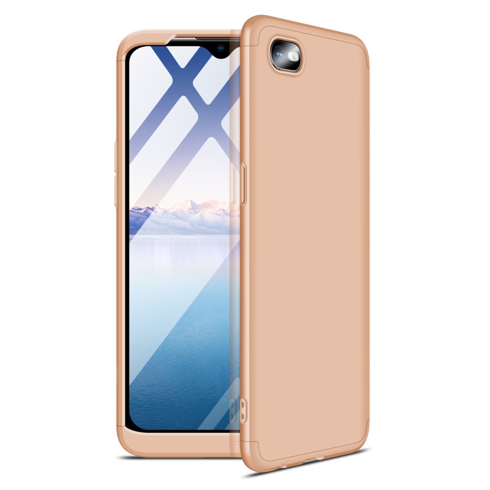 For OPPO Realme C2 Ultra Slim PC Back Cover Non-slip Shockproof 360 Degree Full Protective Case Rose gold - Image 3