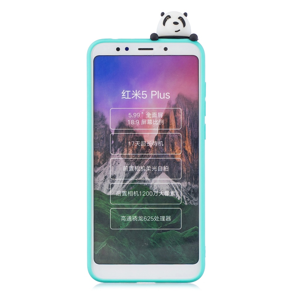 For Redmi 8/8A/5/Note 8T Mobile Phone Case Cute Cellphone Shell Soft TPU Cover with Cartoon Pig Duck Bear Kitten Lovely Pattern Light blue - Image 3