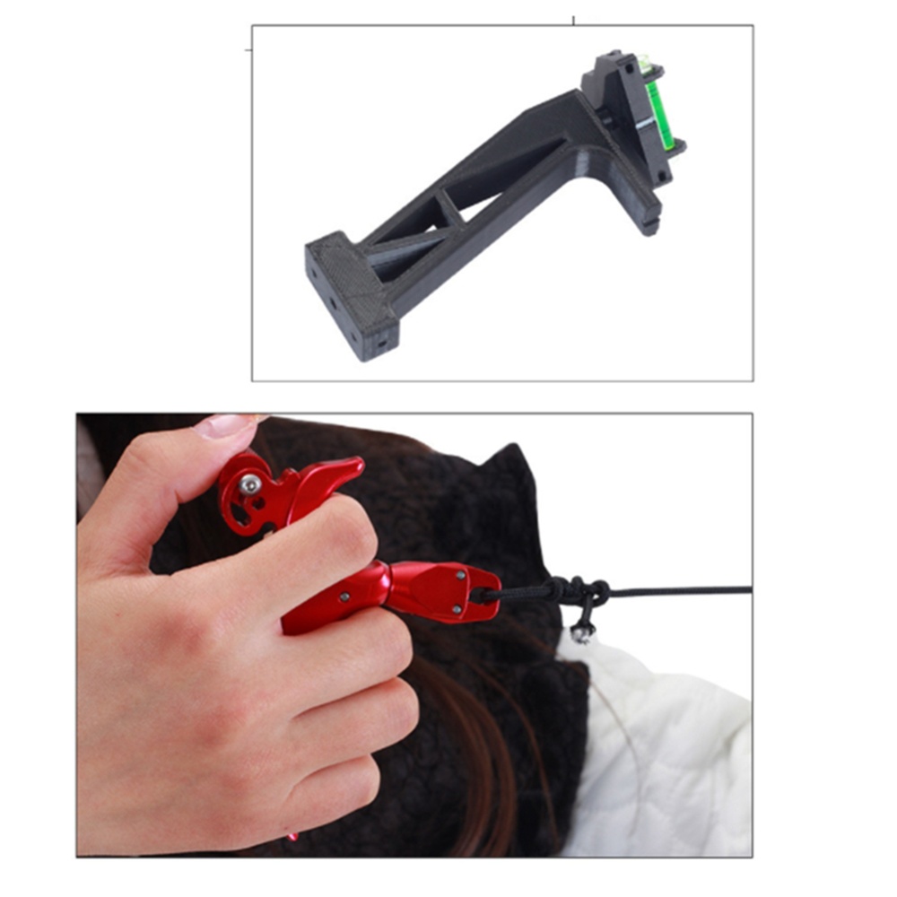 Bow Release Trainer Composite Pulley Archery Posture Correction Equipment with Horizontal Bubble Black - Image 2