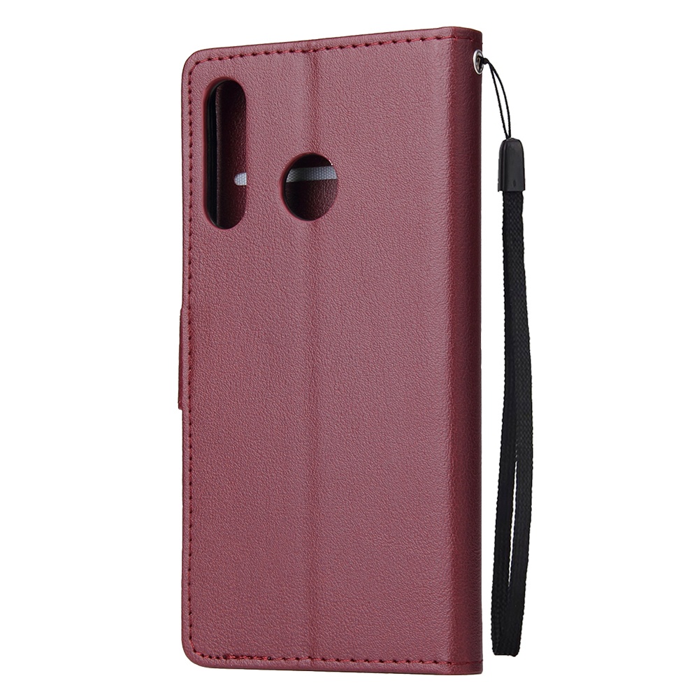 For HUAWEI P30 lite/nova 4E Flip-type Leather Protective Phone Case with 3 Card Position Buckle Design Cover black - Image 3