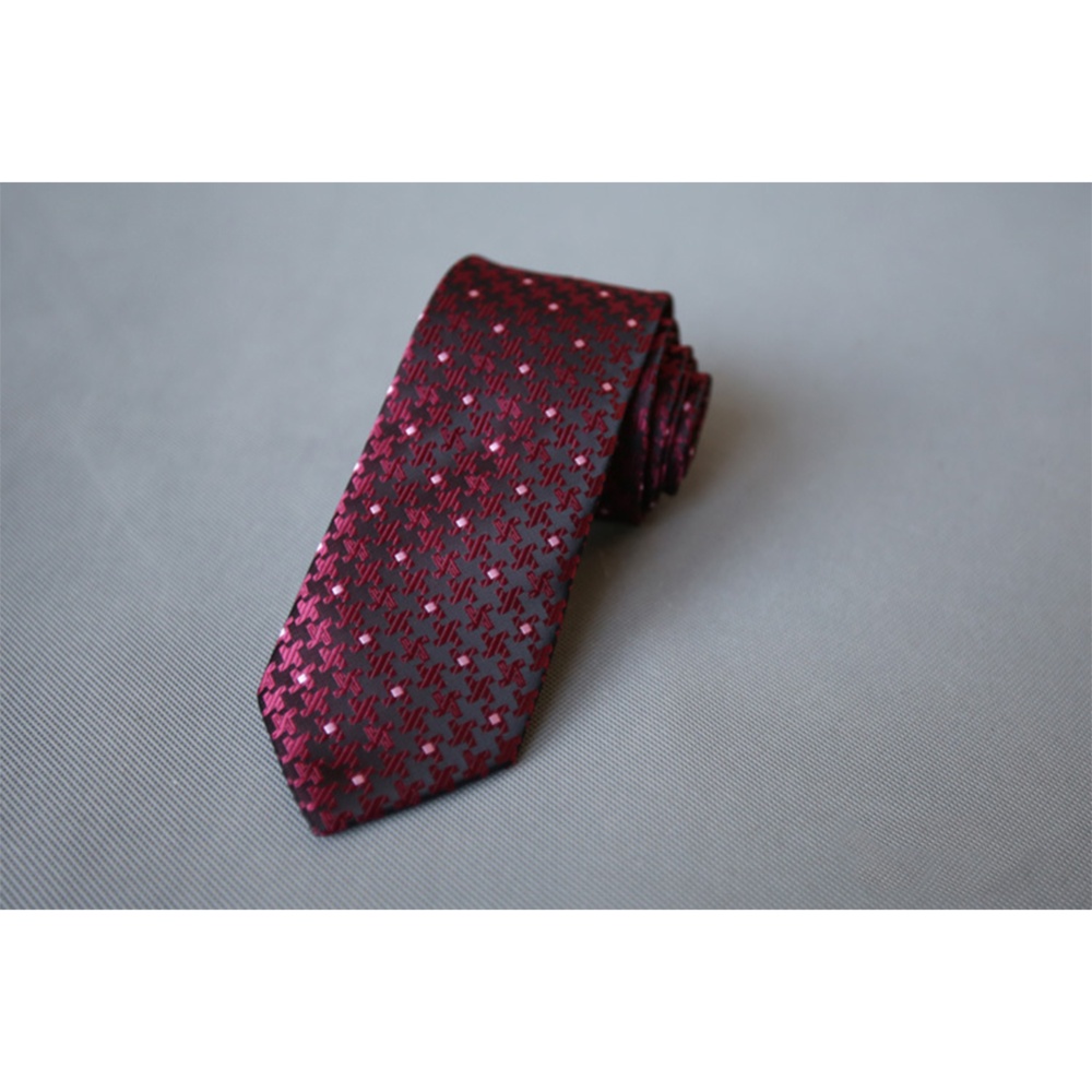 Men's Wedding Polyester Tie 7cm Necktie for Party Business QLD-017 - Image 3