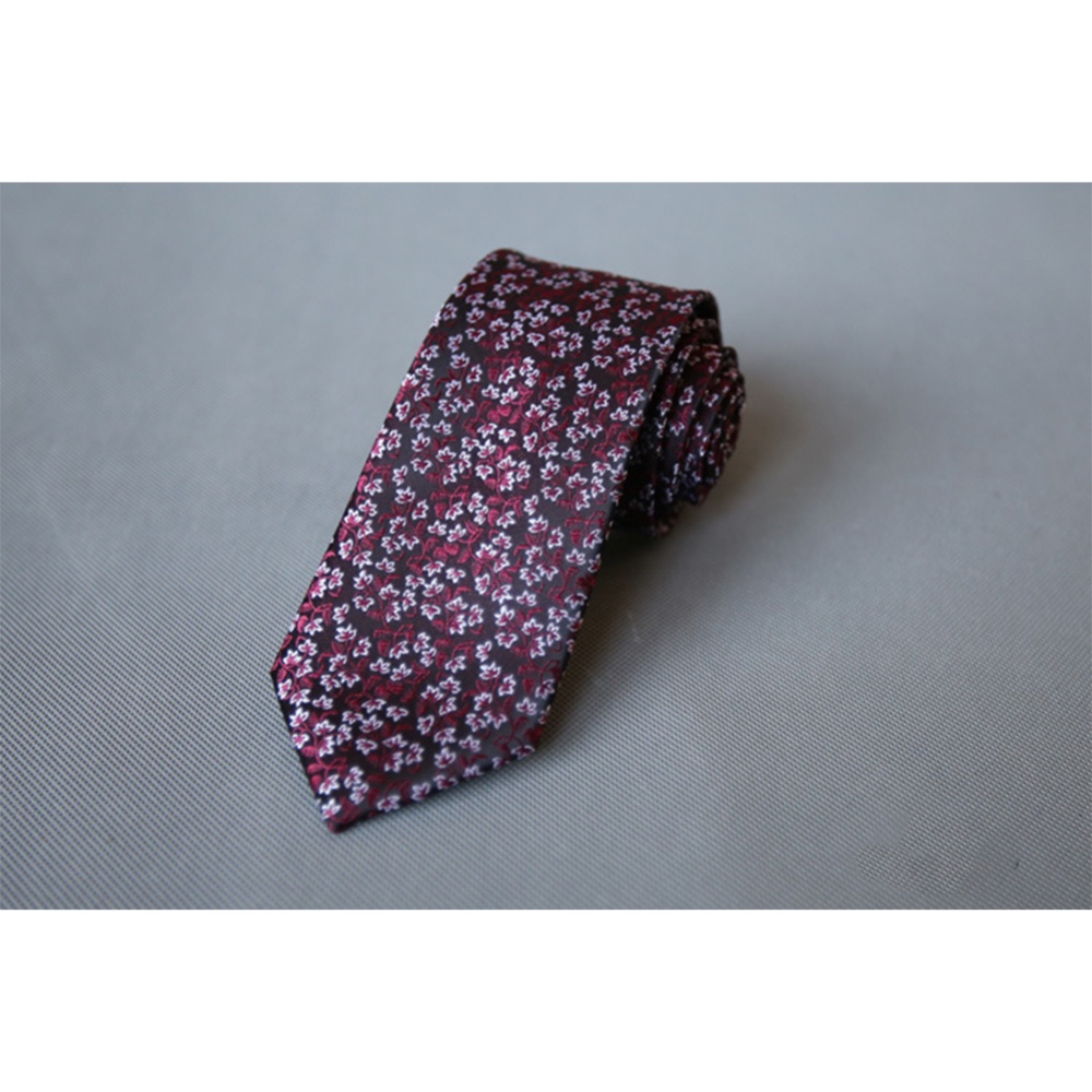 Men's Wedding Polyester Tie 7cm Necktie for Party Business QLD-013 - Image 3