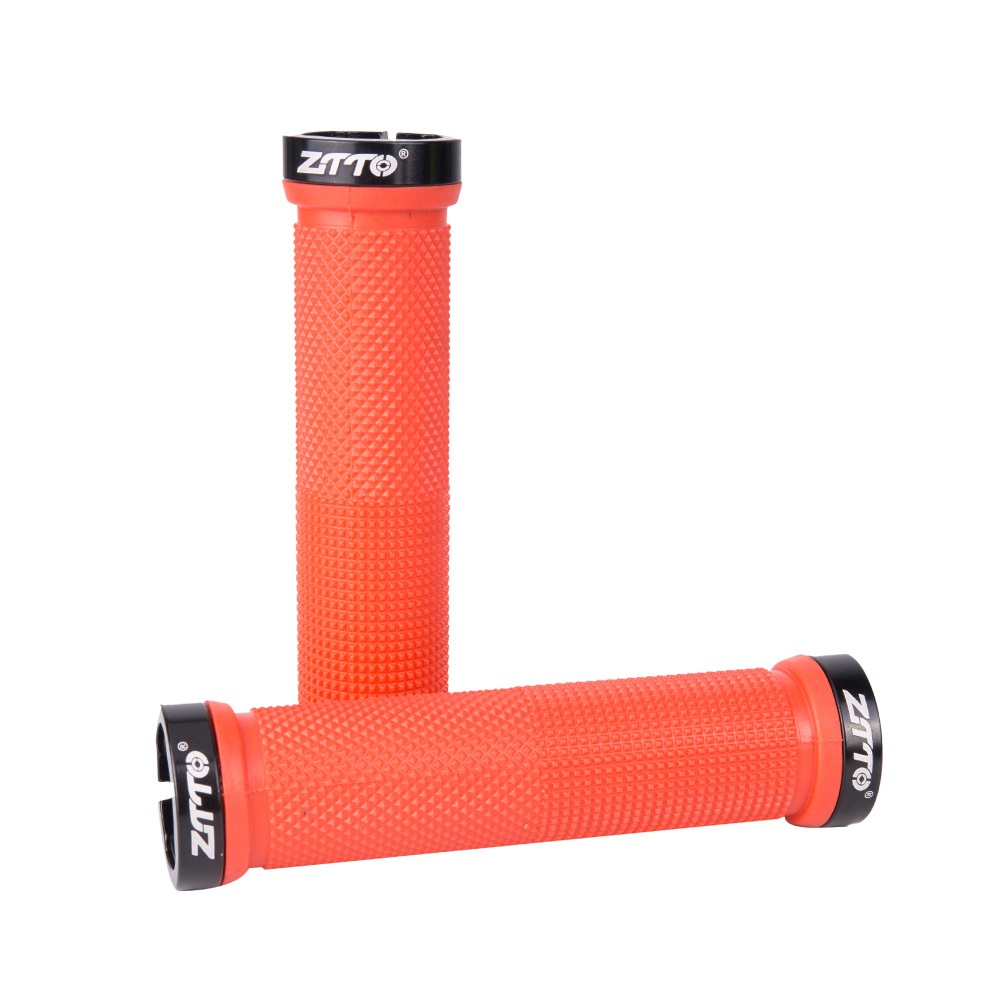 ZTTO Bicycle Handle Grip Straight Cover Soft Comfortable Antiskid Bike Plug red - Image 2