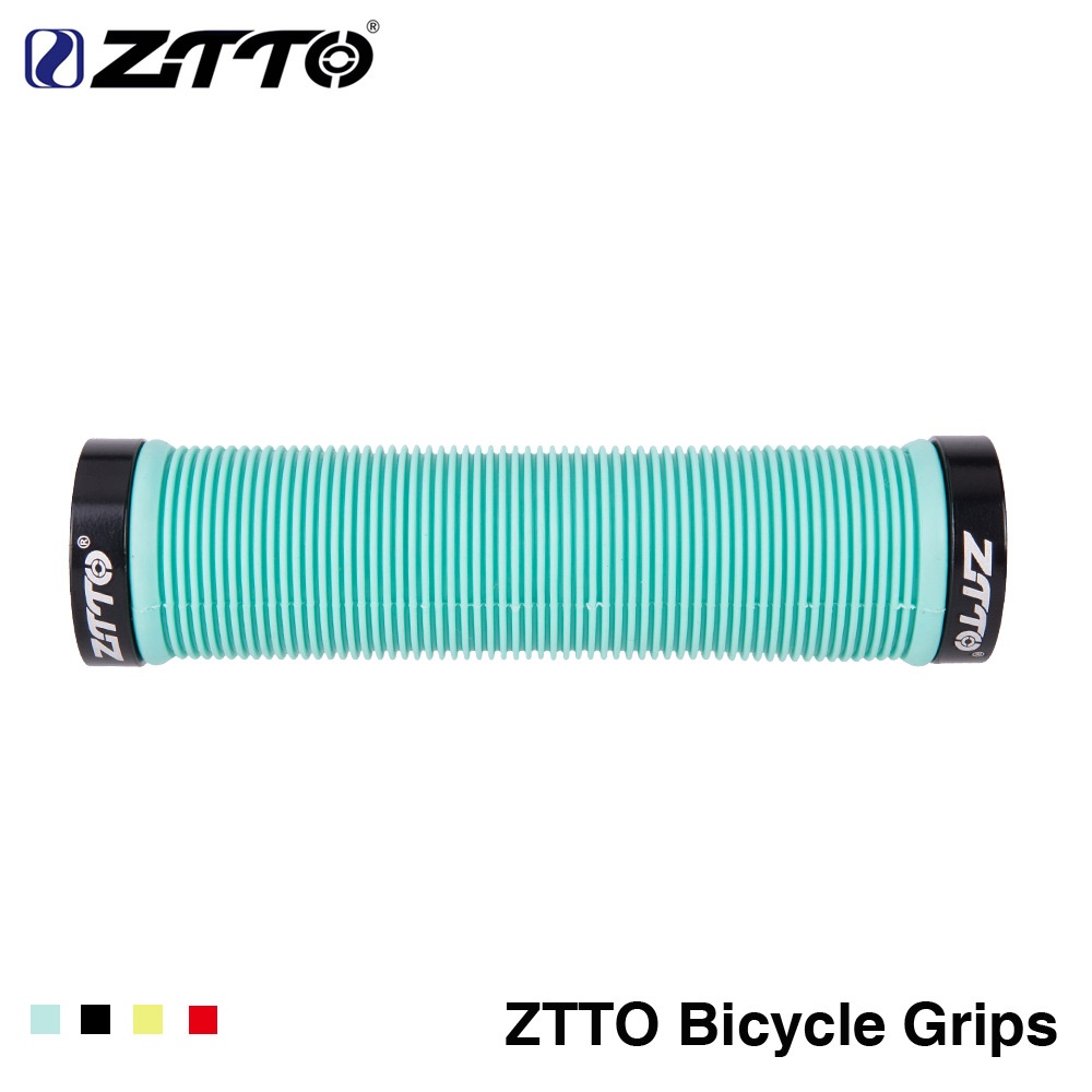 ZTTO Bicycle Handle Grip Straight Fix-gear Cover Soft Comfortable Antiskid Bike Plug blue - Image 2