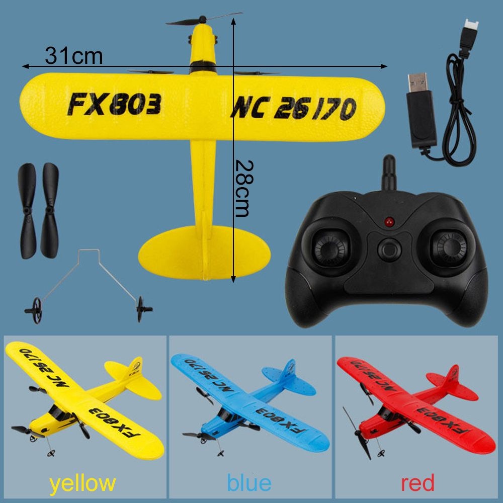 Fx803 Remote Control Glider Epp Foam Fixed Wing Electric Airplane Model Toys Rc Aircraft Blue - Image 3