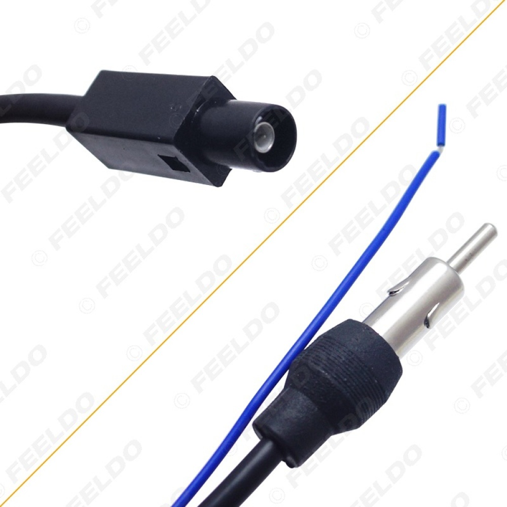 Auto Radio Installation Male FM Antenna With Amplifier Adapter for Audi VW BMW Ford Mercedes-benz Skoda black - Image 2