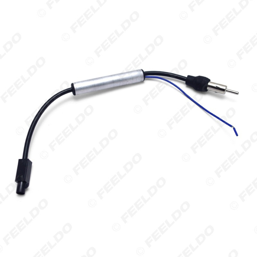 Auto Radio Installation Male FM Antenna With Amplifier Adapter for Audi VW BMW Ford Mercedes-benz Skoda black - Image 3