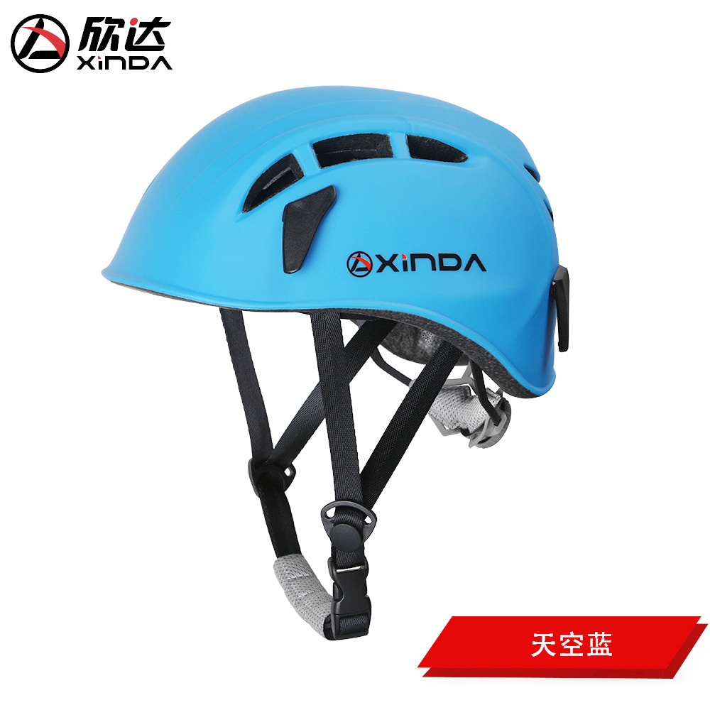 Outdoor Climbing Safety Helmet Hard Surface Hat Adjustable for Rescue Construction Work gray - Image 3