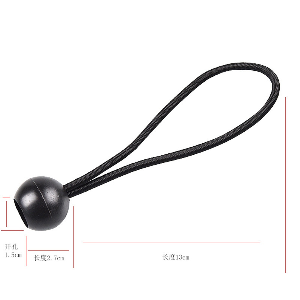 10pcs Light Frame Bundle Rope Multi-function Ball Head Elastic Tight black_Free size - Image 3